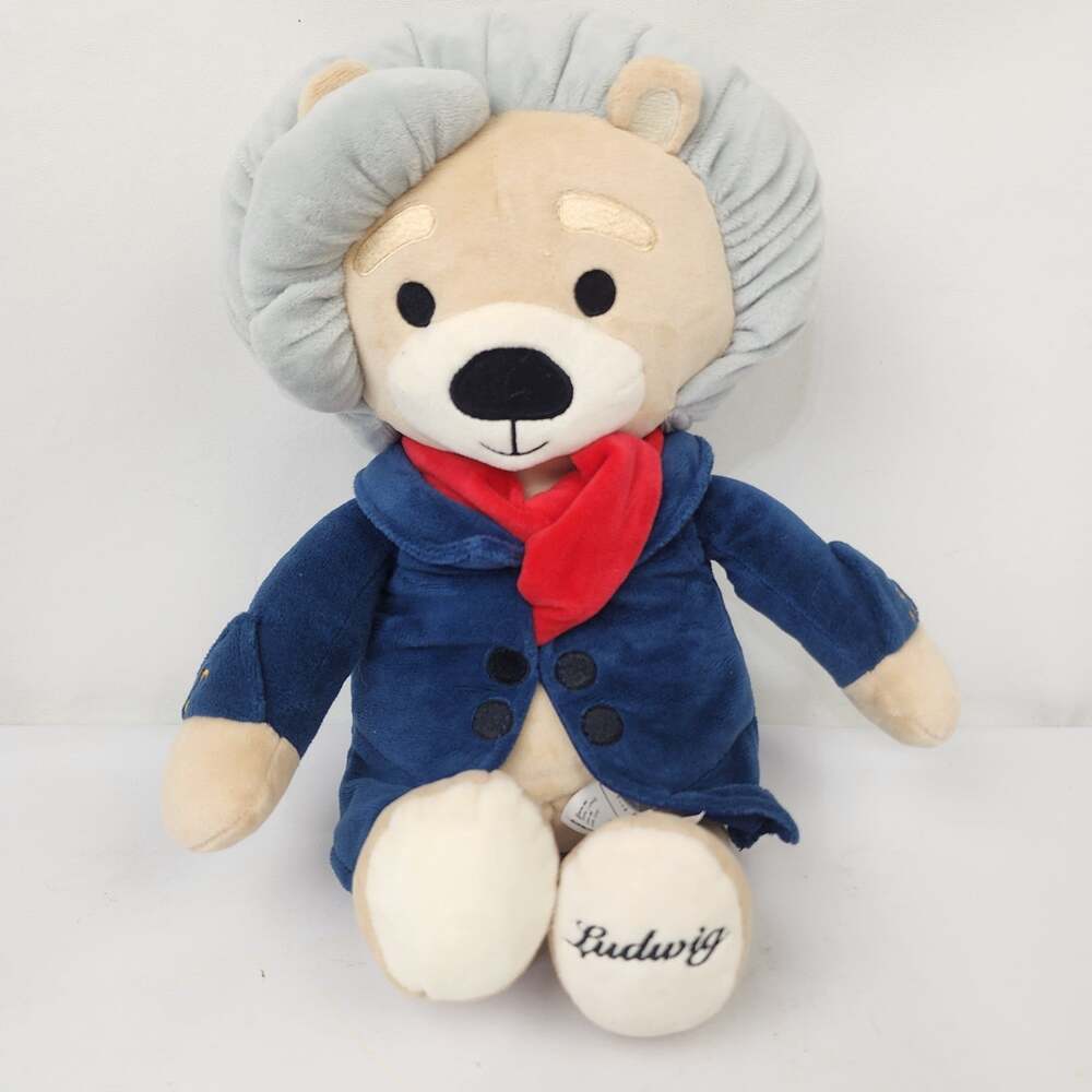 Vosego Ludwig Van Beethoven 16" Plush Bear Composer Musical Stitched Eyes 2022